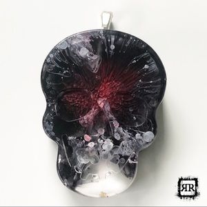 SOLD🖤Black Skull Halloween Jewelry/Keychain/Charm